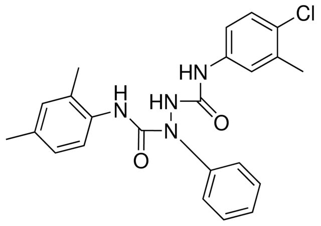 4-(4-CHLORO-3-METHYLPHENYL)-1-(2,4-DIMETHYLPHENYLCARBAMOYL)-1-PHENYLSEMICARBAZID