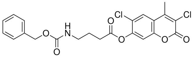 4-BENZYLOXYCARBONYLAMINO-BUTYRIC ACID 3,6-DI-CL-4-ME-2-OXO-2H-CHROMEN-7-YL ESTER