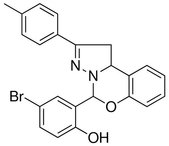 4-BR-2-(2-P-TOLYL-1,9B-2H-5-OXA-3,3A-DIAZA-CYCLOPENTA(A)NAPHTHALEN-4-YL)-PHENOL