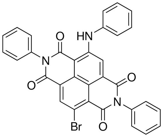 4-BR-2,7-DIPHENYL-9-PHENYLAMINO-BENZO(LMN)(3,8)PHENANTHROLINE-1,3,6,8-TETRAONE