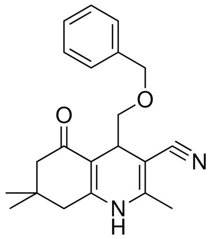 4-BENZYLOXYMETHYL-2,7,7-TRIMETHYL-5-OXO-1,4,5,6,7,8-6H-QUINOLINE-3-CARBONITRILE