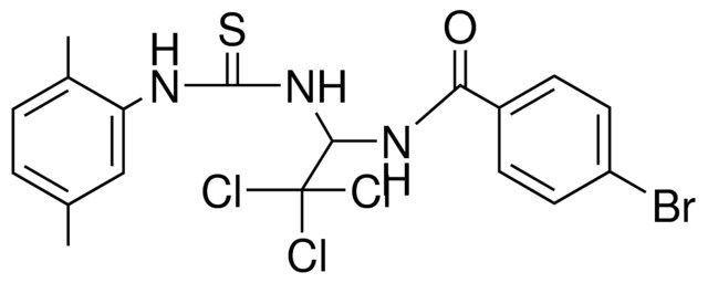 4-BR-N-(2,2,2-TRICHLORO-1-(3-(2,5-DIMETHYL-PHENYL)-THIOUREIDO)-ETHYL)-BENZAMIDE
