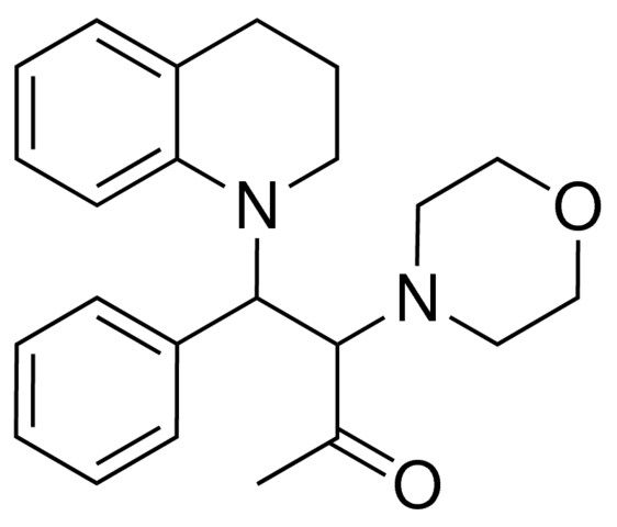 3-MORPHOLINO-4-PHENYL-4-(1,2,3,4-TETRAHYDRO-1-QUINOLINYL)-2-BUTANONE
