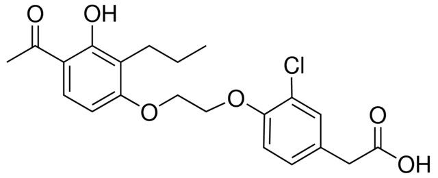[4-[2-(4-ACETYL-3-HYDROXY-2-PROPYLPHENOXY)ETHOXY]-3-CHLOROPHENYL]ACETIC ACID