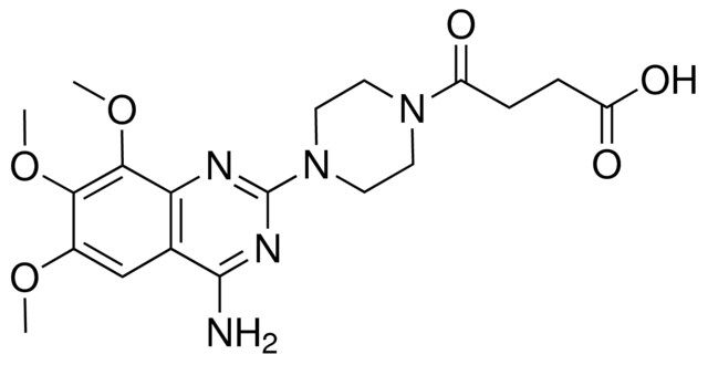 4-[4-(4-AMINO-6,7,8-TRIMETHOXY-2-QUINAZOLINYL)-1-PIPERAZINYL]-4-OXOBUTANOIC ACID