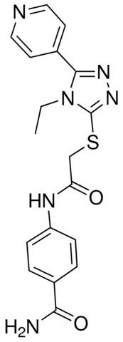 4-((((4-ETHYL-5-(4-PYRIDINYL)-4H-1,2,4-TRIAZOL-3-YL)THIO)ACETYL)AMINO)BENZAMIDE