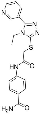 4-((((4-ETHYL-5-(3-PYRIDINYL)-4H-1,2,4-TRIAZOL-3-YL)THIO)ACETYL)AMINO)BENZAMIDE