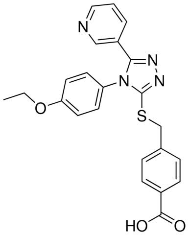 4-({[4-(4-ETHOXYPHENYL)-5-(3-PYRIDINYL)-4H-1,2,4-TRIAZOL-3-YL]SULFANYL}METHYL)BENZOIC ACID
