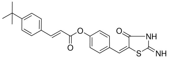 4-((2-IMINO-4-OXO-1,3-THIAZOLIDIN-5-YLIDENE)ME)PH 3-(4-TERT-BUTYLPHENYL)ACRYLATE