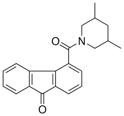 4-((3,5-DIMETHYL-1-PIPERIDINYL)CARBONYL)-9H-FLUOREN-9-ONE