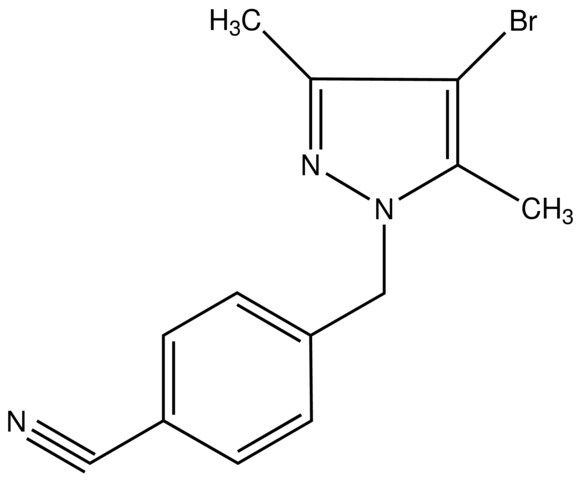 4-((4-Bromo-3,5-dimethyl-1<i>H</i>-pyrazol-1-yl)methyl)benzonitrile