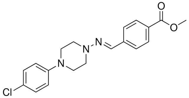 4-((4-(4-CHLORO-PHENYL)-PIPERAZIN-1-YLIMINO)-METHYL)-BENZOIC ACID METHYL ESTER