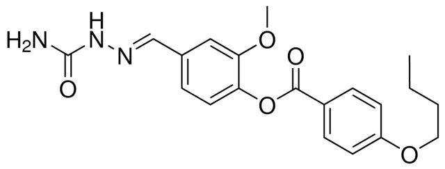 4-(((AMINOCARBONYL)HYDRAZONO)METHYL)-2-METHOXYPHENYL 4-BUTOXYBENZOATE