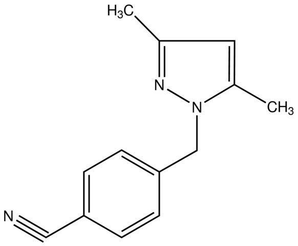 4-((3,5-Dimethyl-1<i>H</i>-pyrazol-1-yl)methyl)benzonitrile