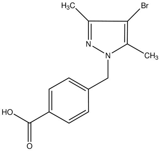 4-((4-Bromo-3,5-dimethyl-1<i>H</i>-pyrazol-1-yl)methyl)benzoic acid