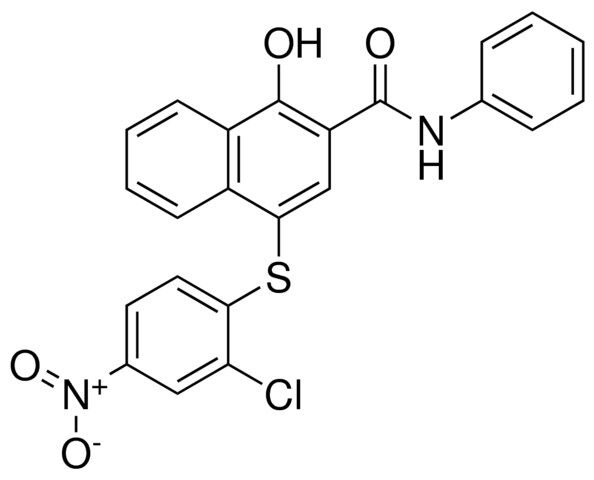 4-((2-CHLORO-4-NITROPHENYL)THIO)-1-HYDROXY-N-PHENYL-2-NAPHTHAMIDE
