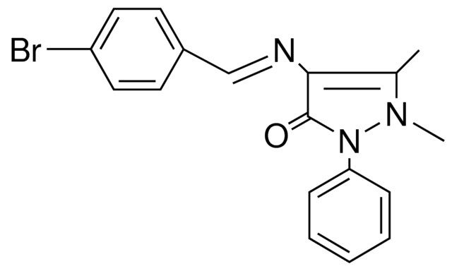 4-((4-BROMO-BENZYLIDENE)-AMINO)-1,5-DIMETHYL-2-PHENYL-1,2-DIHYDRO-PYRAZOL-3-ONE