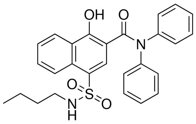 4-((BUTYLAMINO)SULFONYL)-1-HYDROXY-N,N-DIPHENYL-2-NAPHTHAMIDE