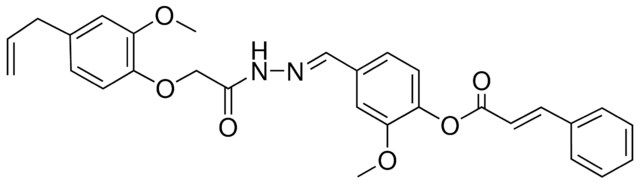4-((E)-{[(4-ALLYL-2-METHOXYPHENOXY)ACETYL]HYDRAZONO}METHYL)-2-METHOXYPHENYL (2E)-3-PHENYL-2-PROPENOATE