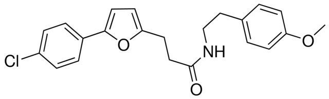 3-(5-(4-CHLOROPHENYL)-2-FURYL)-N-(2-(4-METHOXYPHENYL)ETHYL)PROPANAMIDE