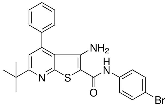 3-AMINO-6-TERT-BUTYL-4-PH-THIENO(2,3-B)PYRIDINE-2-CARBOXYLIC ACID (4-BR-PH)AMIDE
