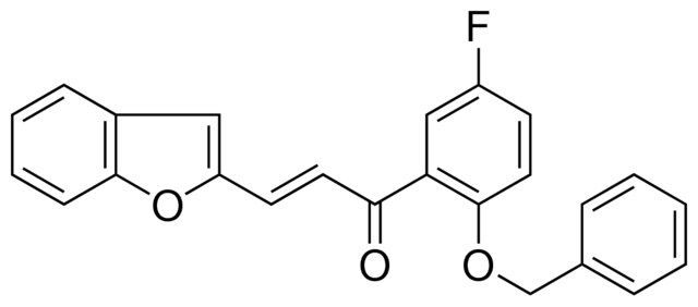 3-BENZOFURAN-2-YL-1-(2-BENZYLOXY-5-FLUORO-PHENYL)-PROPENONE