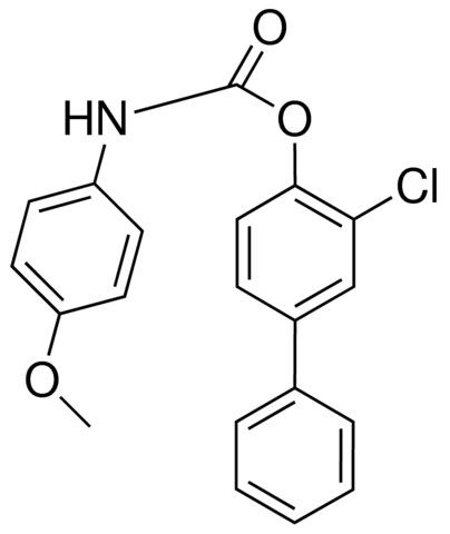 3-CHLORO-4-BIPHENYLYL N-(4-METHOXYPHENYL)CARBAMATE