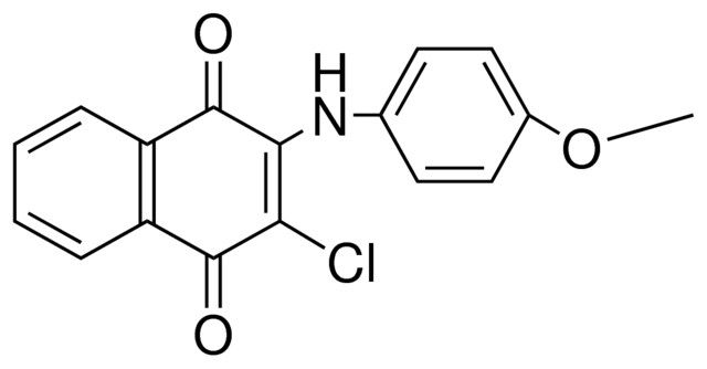 3-CHLORO-2-(4-METHOXYANILINO)-1,4-NAPHTHOQUINONE