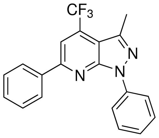3-METHYL-1,6-DIPHENYL-4-(TRIFLUOROMETHYL)-1H-PYRAZOLO(3,4-B)PYRIDINE