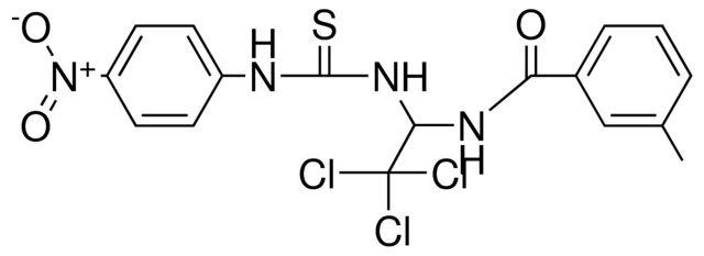 3-METHYL-N-(2,2,2-TRICHLORO-1-(3-(4-NITRO-PHENYL)-THIOUREIDO)-ETHYL)-BENZAMIDE