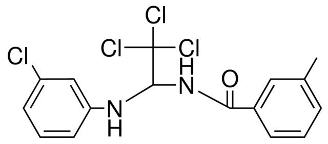 3-METHYL-N-(2,2,2-TRICHLORO-1-(3-CHLORO-PHENYLAMINO)-ETHYL)-BENZAMIDE