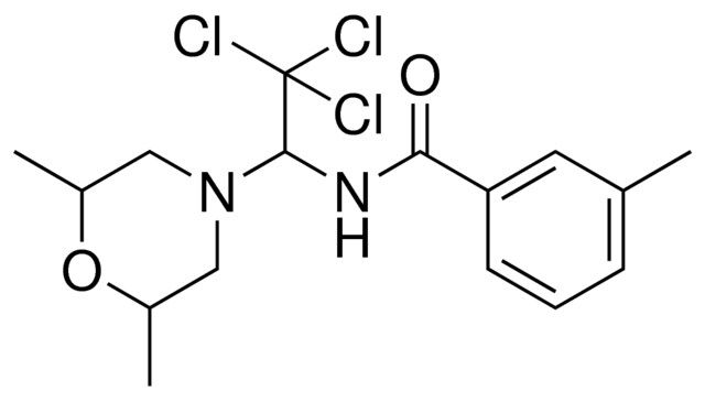 3-METHYL-N-(2,2,2-TRICHLORO-1-(2,6-DIMETHYL-MORPHOLIN-4-YL)-ETHYL)-BENZAMIDE