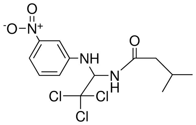 3-METHYL-N-(2,2,2-TRICHLORO-1-(3-NITRO-PHENYLAMINO)-ETHYL)-BUTYRAMIDE