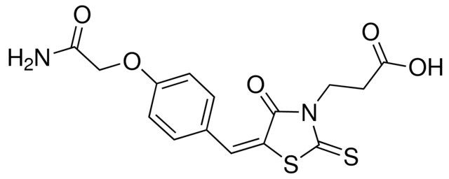 3-{(5E)-5-[4-(2-AMINO-2-OXOETHOXY)BENZYLIDENE]-4-OXO-2-THIOXO-1,3-THIAZOLIDIN-3-YL}PROPANOIC ACID