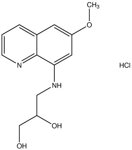 3-[(6-methoxy-8-quinolinyl)amino]-1,2-propanediol hydrochloride