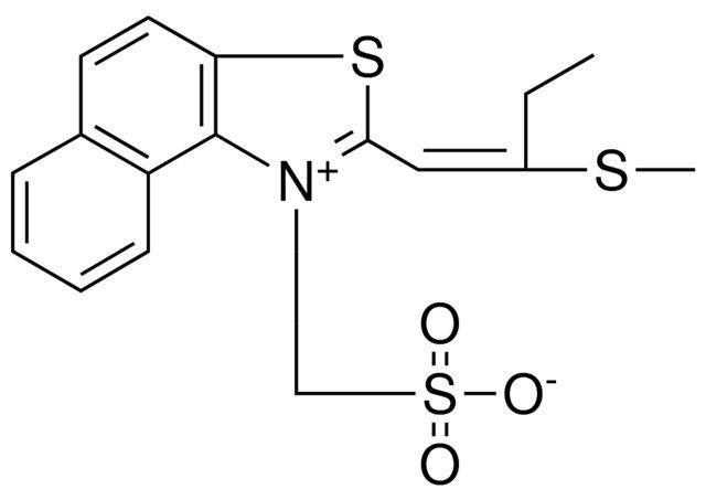 3-{2-[2-(METHYLSULFANYL)-1-BUTENYL]NAPHTHO[1,2-D][1,3]THIAZOL-1-IUM-1-YL}-1-PROPANESULFONATE