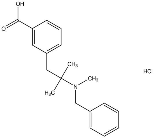 3-{2-[benzyl(methyl)amino]-2-methylpropyl}benzoic acid hydrochloride