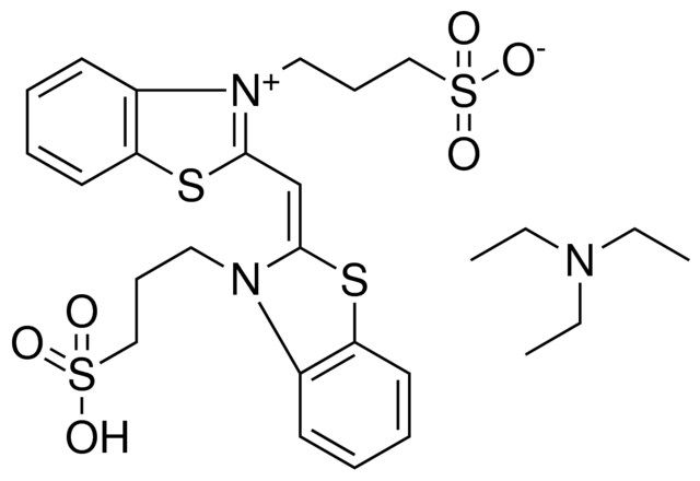 3-{2-[(E)-(3-(3-SULFOPROPYL)-1,3-BENZOTHIAZOL-2(3H)-YLIDENE)METHYL]-1,3-BENZOTHIAZOL-3-IUM-3-YL}-1-PROPANESULFONATE COMPOUND WITH N,N,N-TRIETHYLAMINE