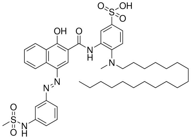 3-{[1-HYDROXY-4-((E)-{3-[(METHYLSULFONYL)AMINO]PHENYL}DIAZENYL)-2-NAPHTHOYL]AMINO}-4-[METHYL(OCTADECYL)AMINO]BENZENESULFONIC ACID
