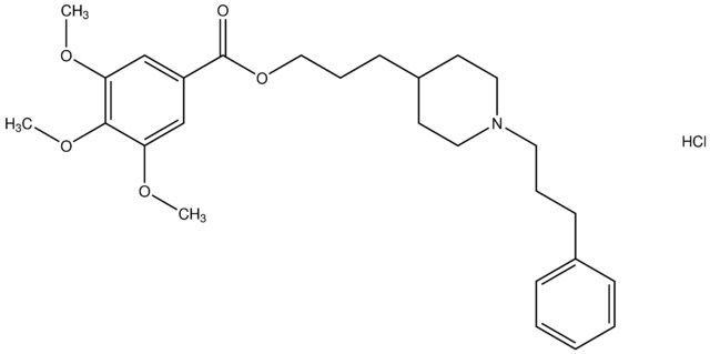 3-[1-(3-phenylpropyl)-4-piperidinyl]propyl 3,4,5-trimethoxybenzoate hydrochloride