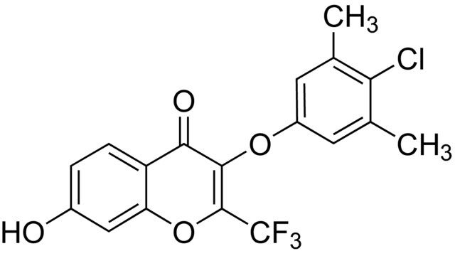 3-(4-Chloro-3,5-dimethylphenoxy)-7-hydroxy-2-(trifluoromethyl)-4<i>H</i>-chromen-4-one