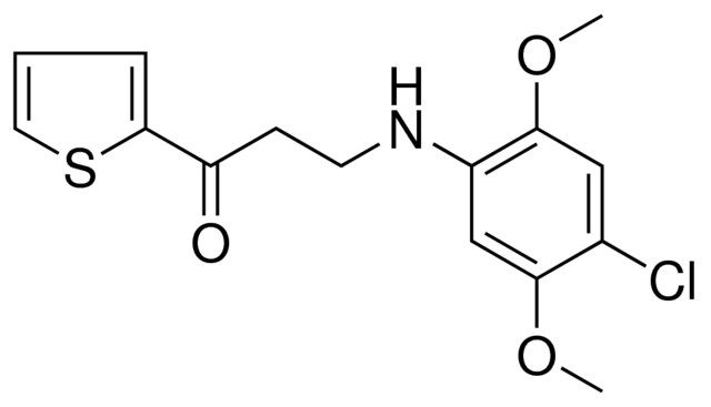 3-(4-CHLORO-2,5-DIMETHOXYANILINO)-1-(2-THIENYL)-1-PROPANONE