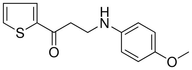 3-(4-METHOXYANILINO)-1-(2-THIENYL)-1-PROPANONE