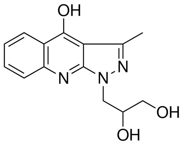 3-(4-HYDROXY-3-METHYL-1H-PYRAZOLO(3,4-B)QUINOLIN-1-YL)-1,2-PROPANEDIOL