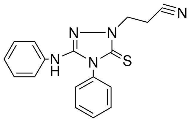 3-(4-PH-3-PHENYLAMINO-5-THIOXO-4,5-DIHYDRO-(1,2,4)TRIAZOL-1-YL)-PROPIONITRILE