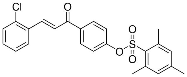 2,4,6-TRIMETHYL-BENZENESULFONIC ACID 4-(3-(2-CL-PHENYL)-ACRYLOYL)-PHENYL ESTER