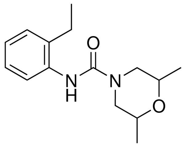 2,6-DIMETHYL-4-(N-(2-ETHYLPHENYL)CARBAMOYL)MORPHOLINE