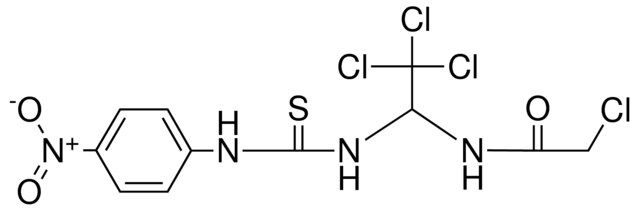 2-CHLORO-N-(2,2,2-TRICHLORO-1-(3-(4-NITRO-PHENYL)-THIOUREIDO)-ETHYL)-ACETAMIDE