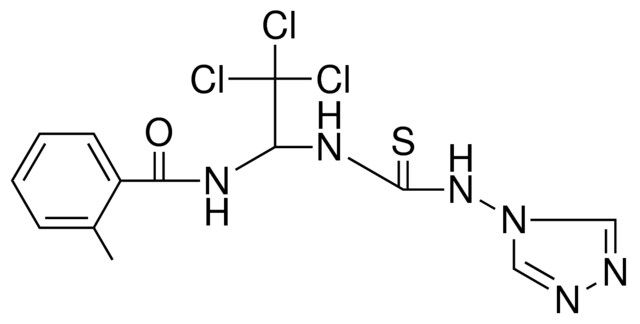 2-ME-N-(2,2,2-TRICHLORO-1-(3-(1,2,4)TRIAZOL-4-YL-THIOUREIDO)-ETHYL)-BENZAMIDE