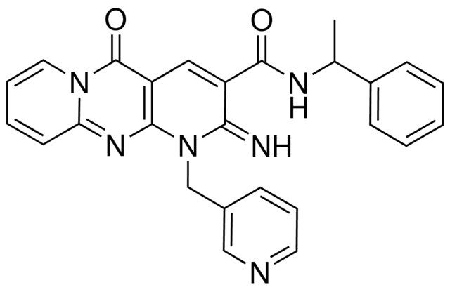 2-IMINO-5-OXO-N-(1-PHENYLETHYL)-1-(3-PYRIDINYLMETHYL)-1,5-DIHYDRO-2H-DIPYRIDO[1,2-A:2,3-D]PYRIMIDINE-3-CARBOXAMIDE